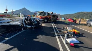 Aftermath of a December 8 crash on the Bruce Hwy in Gordonvale that left one man dead. Picture: Supplied