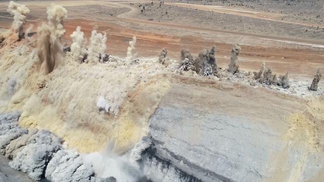 The world's largest mine blast was recorded at BHP's Poitrel mine site, in the Bowen Basin.