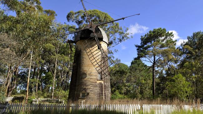 The old windmill at Old Sydney Town. Picture: News Corp Australia 