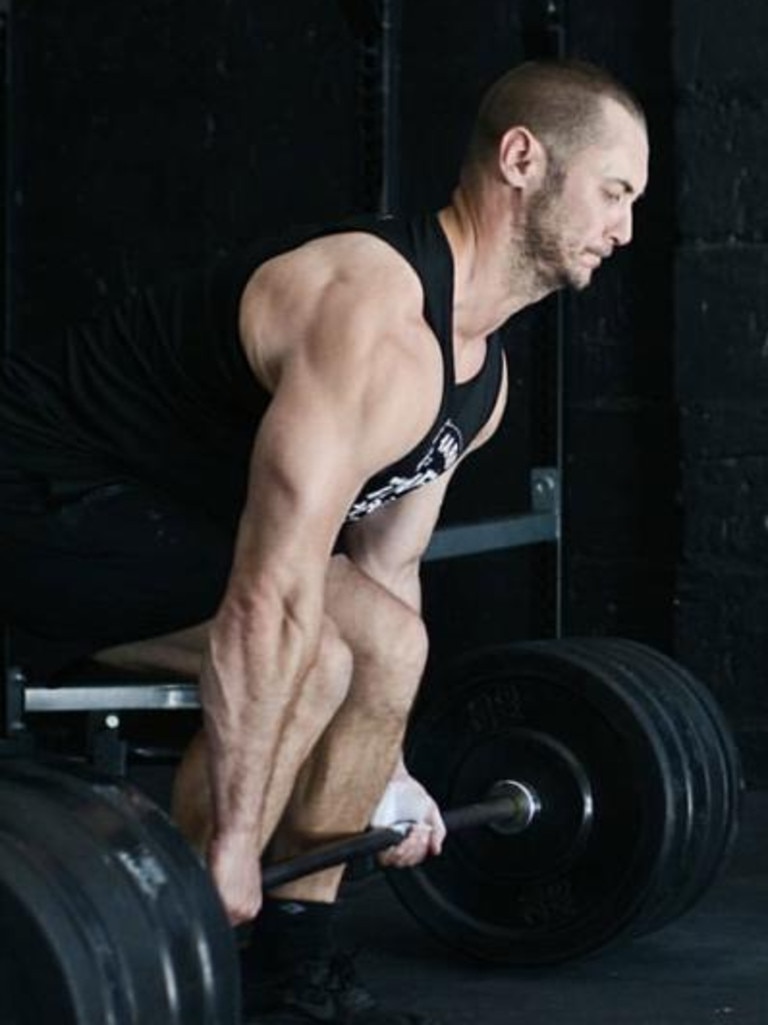 Scott Thomas in action at Tough Fit Gym. Picture: Supplied