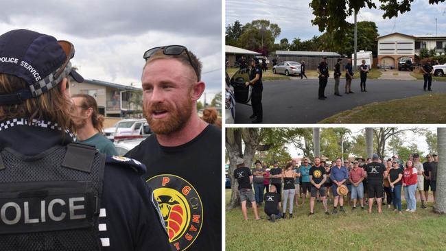 The Rockhampton community took matters into their own hands against crime on Sunday, led by Torin O'Brien.