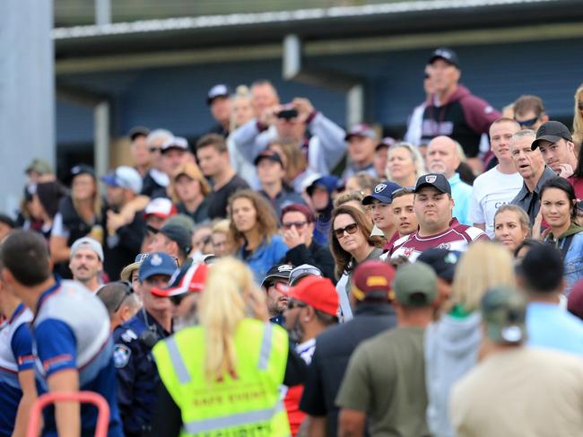 A brawl broke out at the Burleigh v Runaway Bay rugby league finals on the Gold Coast. Photo: Scott Powick