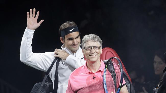Roger Federer and Bill Gates.