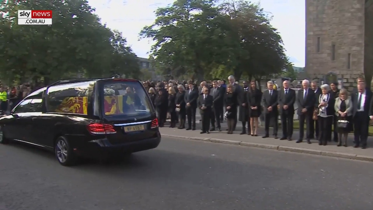 WATCH: Mourners pay tribute as Queen Elizabeth II begins final journey