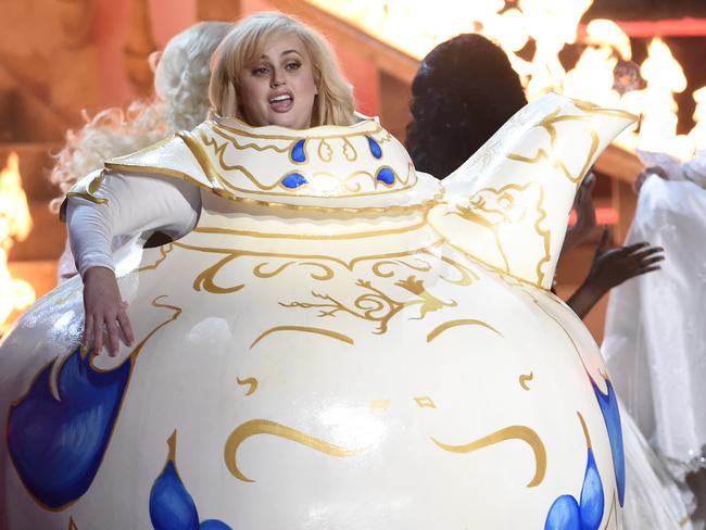 Rebel Wilson performs at the MTV Movie and TV Awards at the Shrine Auditorium on Sunday, May 7, 2017, in Los Angeles. (Photo by Chris Pizzello/Invision/AP)