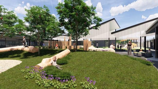 An artist’s impression of the new $140 million super school at Angle Vale.