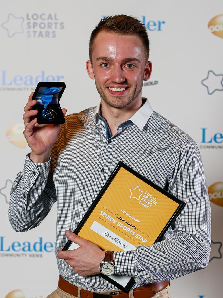 Monash Leader Senior Sports Star Dean Hewitt.