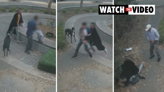 Terrifying moment man tries to kidnap toddler in front of father