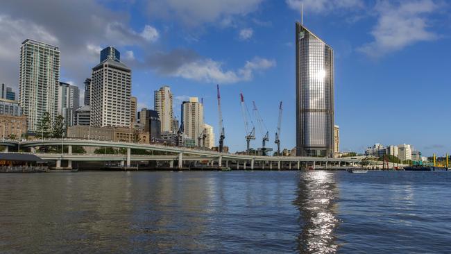 Brisbane skyline from Brisbane River