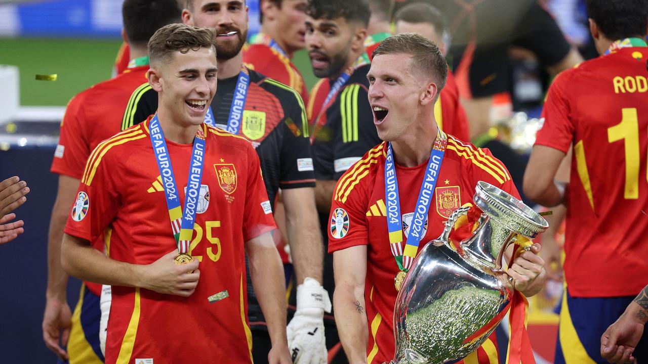 Spain deserved to win the Euros. (Photo by Adrian DENNIS / AFP)