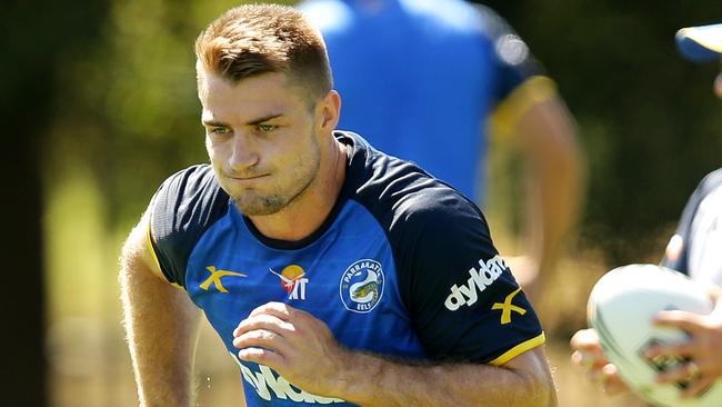 Kieran Foran during a Eels training session. Picture Gregg Porteous