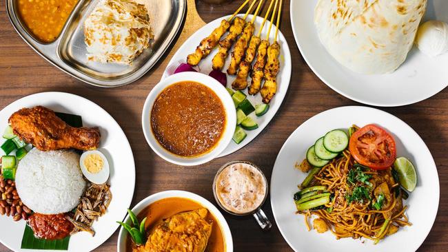 A few specialty dishes from Mamak. Picture: Alana Dimou