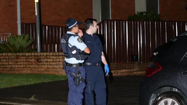 Police at Price St after the March 25 shooting. Picture: Bill Hearne