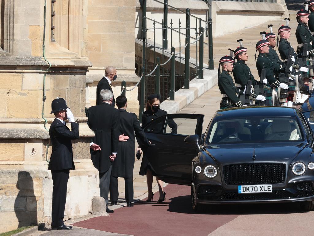 Princess Beatrice arrives. Picture: Getty Images