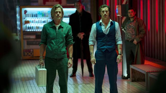 Brad Pitt stars in Bullet Train, in cinemas now