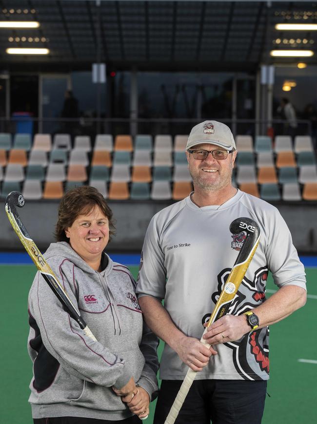 Josh’s proud parents Tracey and Stuart Beltz who are also heavily involved with local club DiamondBacks. Picture: Chris Kidd