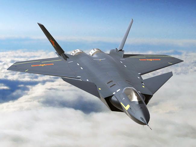 A Chinese Chengdu J-20 fighter jet. Picture: Supplied