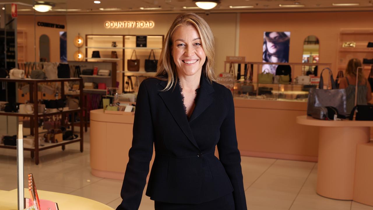 Myer executive chairman Olivia Wirth is facing sliding sales and profits. Picture: John Feder/The Australian