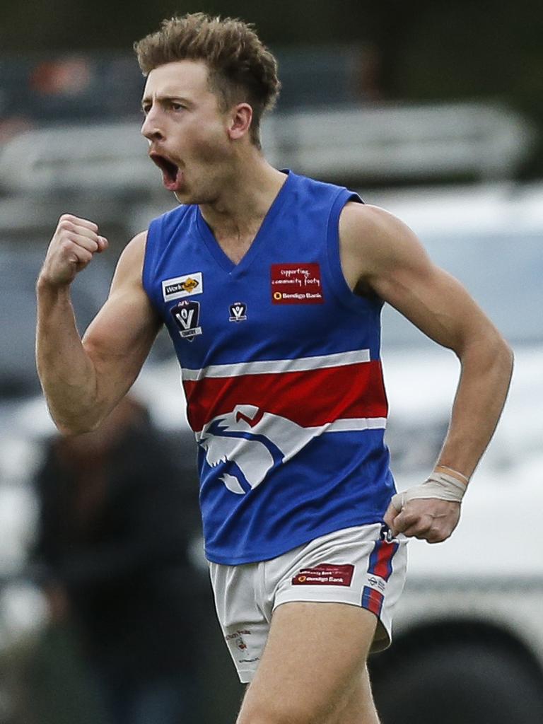 AFL Outer East: Action from the clash between Doveton and Wandin. Picture: Valeriu. Campan