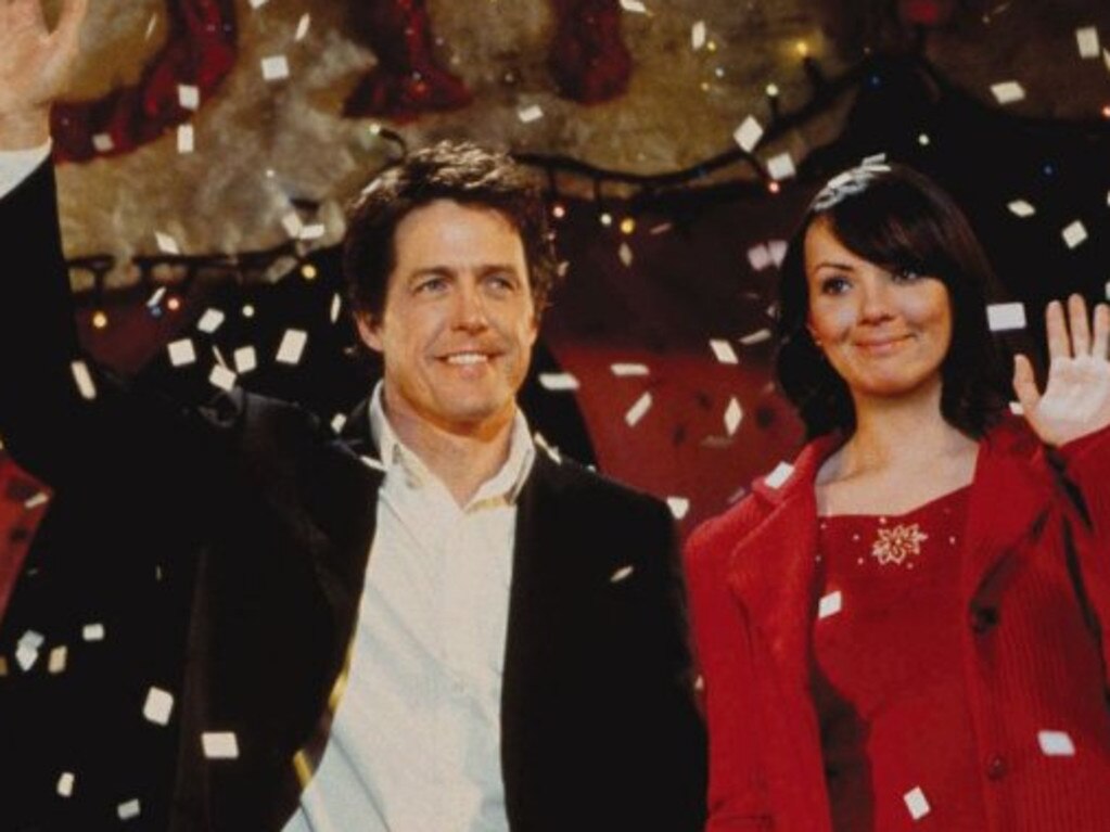 Hugh Grant and Martine McCutcheon in a scene from Love Actually.