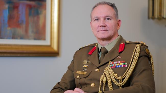 Brigadier Grant Mason at Australia House London on December 20, 2024, at the end of his three-year tenure as head of the Australian Defence Force in London. Picture: Jacquelin Magnay