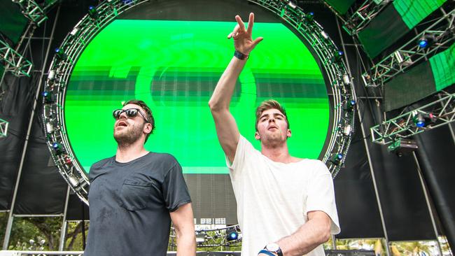 The Chainsmokers can hardly keep up with the demand for their incendiary live sets. Picture: Supplied.