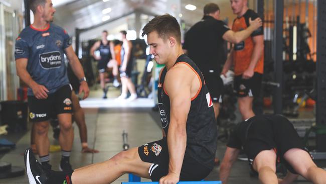 Rising Wests Tigers hooker Jake Simpkin. Pic: Supplied Wests Tigers