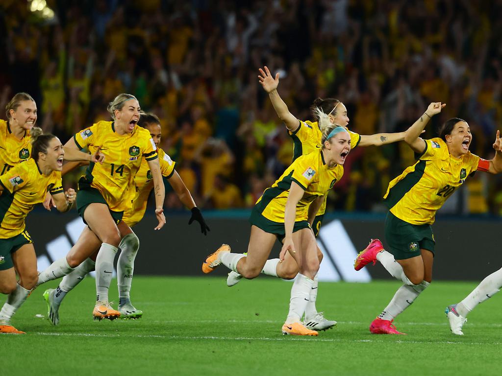 The Matildas are riding a wave of momentum. Picture:Lachie Millard