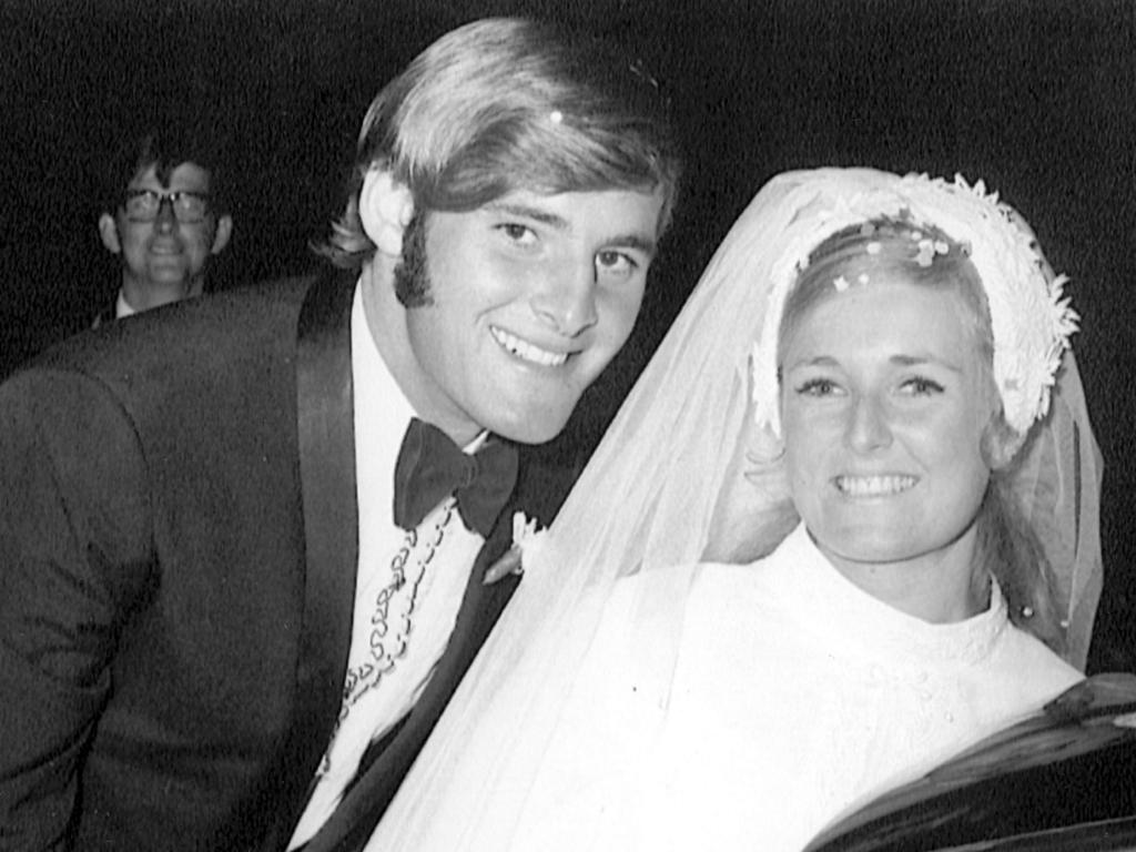 Chris and Lynnette Dawson on their wedding day. Picture: Supplied