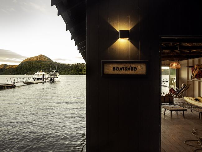 Boatshed at Marramarra Lodge.