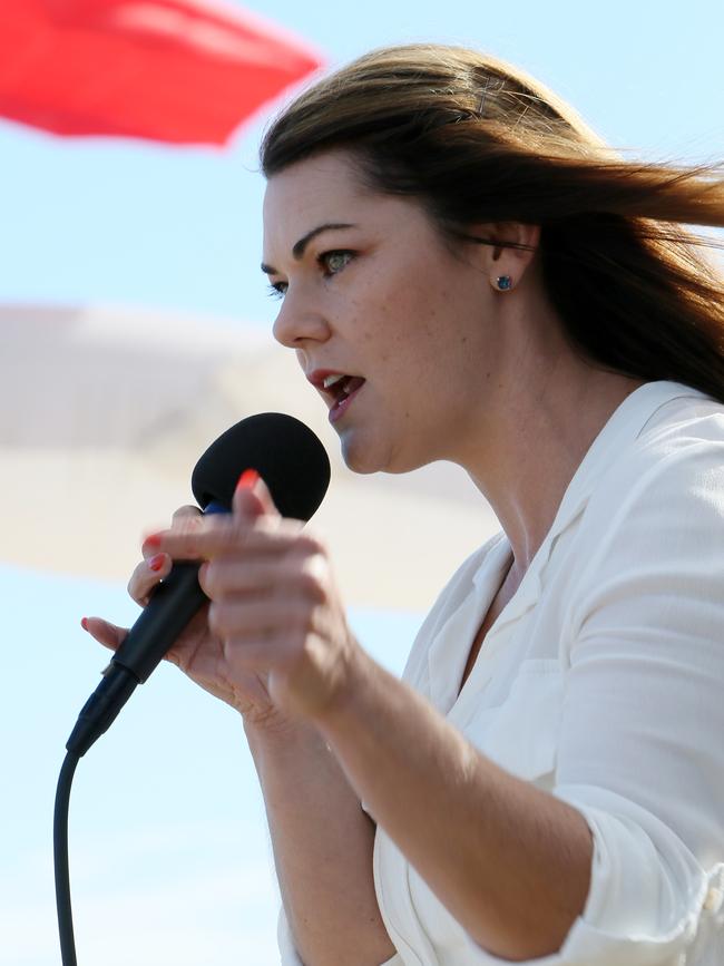 Greens Senator for South Australia Sarah Hanson-Young. Picture: AAP / Emma Brasier