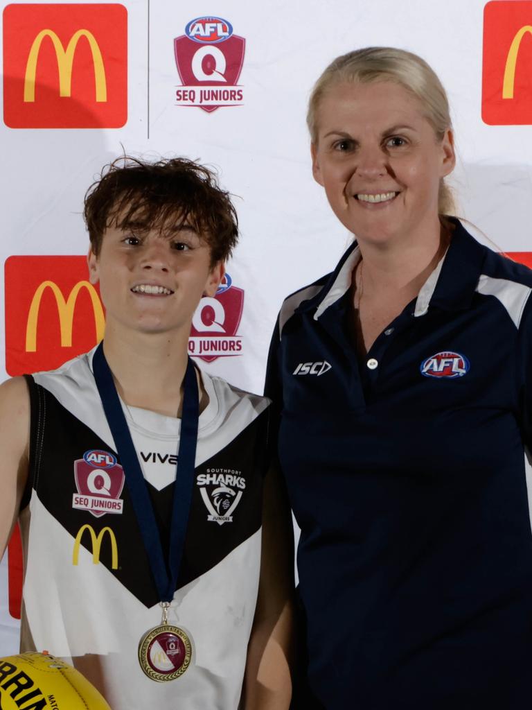 Maison Gallo of Southport Sharks won the best on ground for the Under 15 Boys Div 3 grand final for SEQJ Gold Coast Northern Rivers: Picture: Supplied