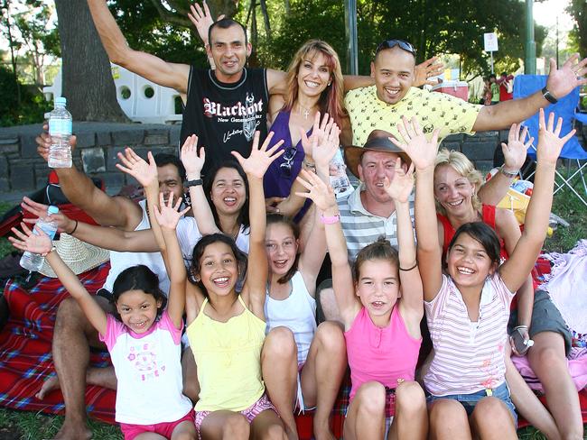 Family and friends get into the spirit of the new year on the Mornington Peninsula. Picture: supplied