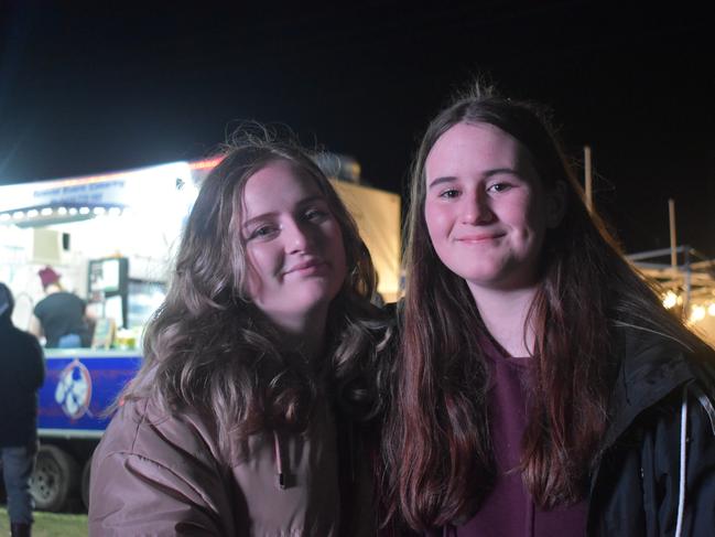 Piper and Sarai Morgan having a fun night out at the 2021 Killarney Bonfire Night.