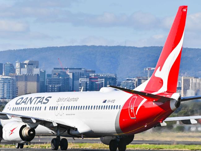 ADELAIDE AUSTRALIA - NewsWire Photos JUNE 16, 2024: QANTAS aircraft Adelaide Airport. Picture: NCA NewsWire / Brenton Edwards