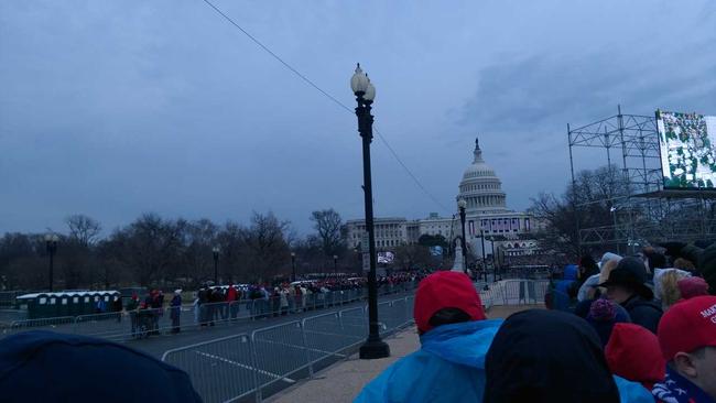 My vantage point from Union Square. Picture: Laura Telford