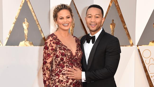 FILE - Chrissy Teigen and John Legend Welcome Baby Girl Luna