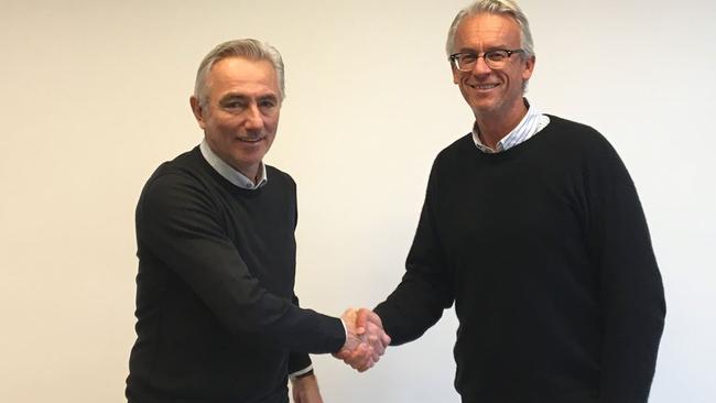 David Gallop welcomes Bert Van Marwijk into the Socceroos fold.