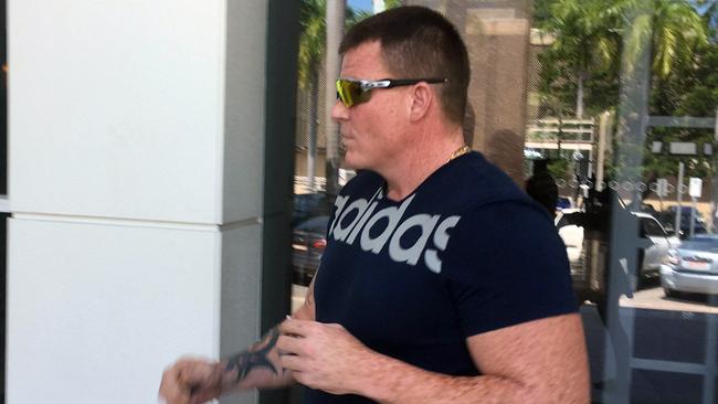 Convicted killer and standover man Shane Mulhall has pleaded guilty to supplying meth after a police raid on his home uncovered almost 75g of the drug and almost $70,000 in cash last year. Picture: AAP Image/Lucy Hughes Jones