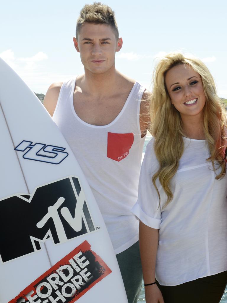 The reality star shot to fame on the UK series, Geordie Shore. Picture: AAP/Tracey Nearmy