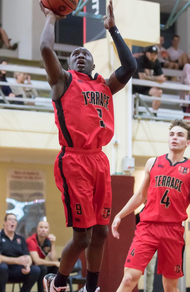 St Joseph's College Gregory Terrace GPS Basketball star David Eltima.