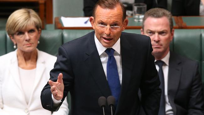 Tony Abbott dmitted discussing sending troops into Ukraine in Question Time today.