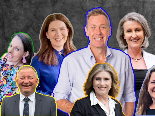 Groom 2025 federal election candidates; Alyce Nelligan, Jamie Marr, Suzie Holt, Garth Hamilton, Rebecca Konz, Kirstie Smolenski, Alex Todd, Richard Edwards.