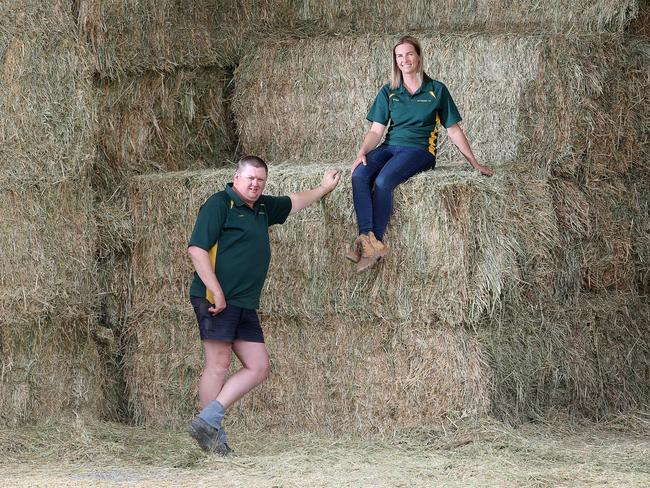 Sitting pretty: Farmer of the Year winners for 2019, Peter and Renee Burke. Picture: Yuri Kouzmin