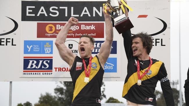 Dual Mulgrave best and fairest and premiership star Neil Winterton has gone on to become one of local footy’s most successful coaches, winning four flags at Mitcham. Picture: Andy Brownbill