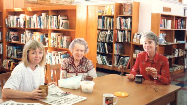 Kerrie Fairlie, Dorothy Southwell and Jill gribble at Ballina Library in 1988.