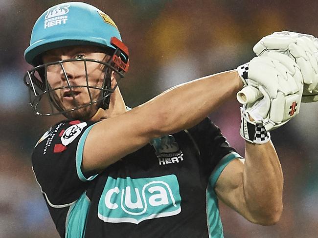 SYDNEY, AUSTRALIA - JANUARY 20: Chris Lynn of the Heat bats during the Big Bash League match between the Sydney Sixers and the Brisbane Heat at Sydney Cricket Ground on January 20, 2019 in Sydney, Australia. (Photo by Brett Hemmings/Getty Images)