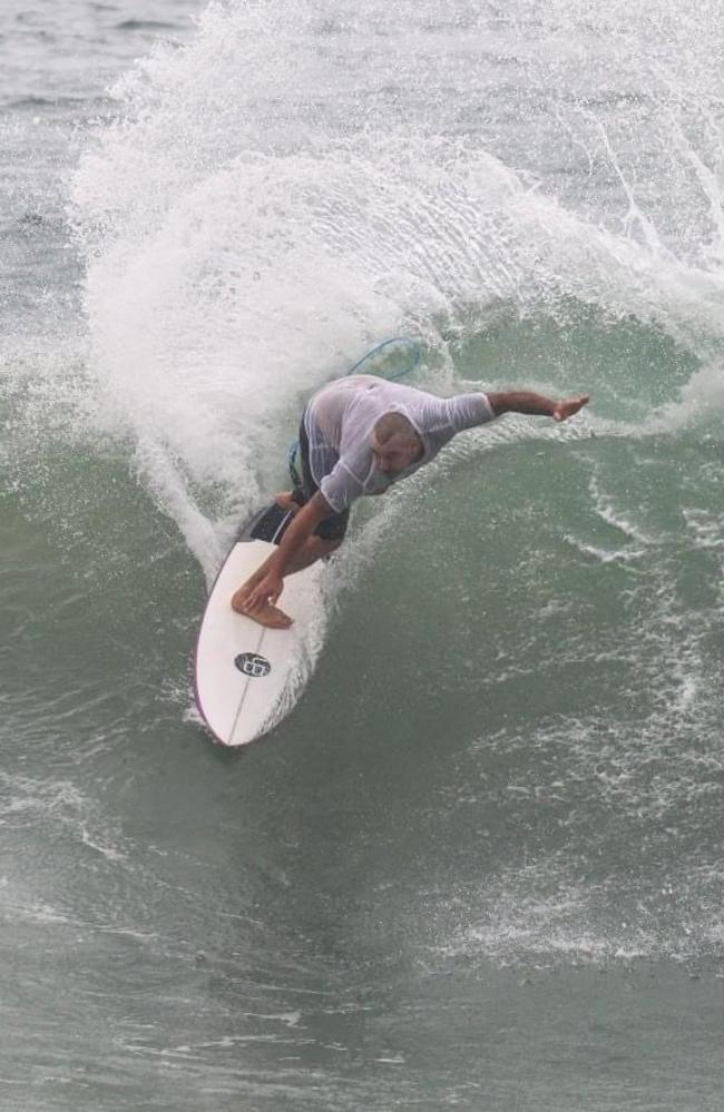 Ehrin Coupe was rushed back to Australia after a horror injury out surfing in Uluwatu, Bali. Photos: Supplied