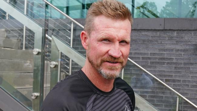 Nathan Buckley says footy can help society cope with coronavirus.