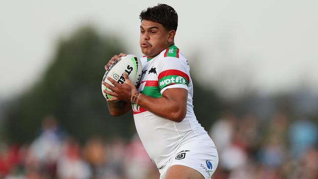 Latrell Mitchell made his Rabbitohs debut at fullback. Picture: Getty Images